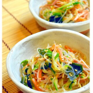 あっさり味の春雨の酢の物